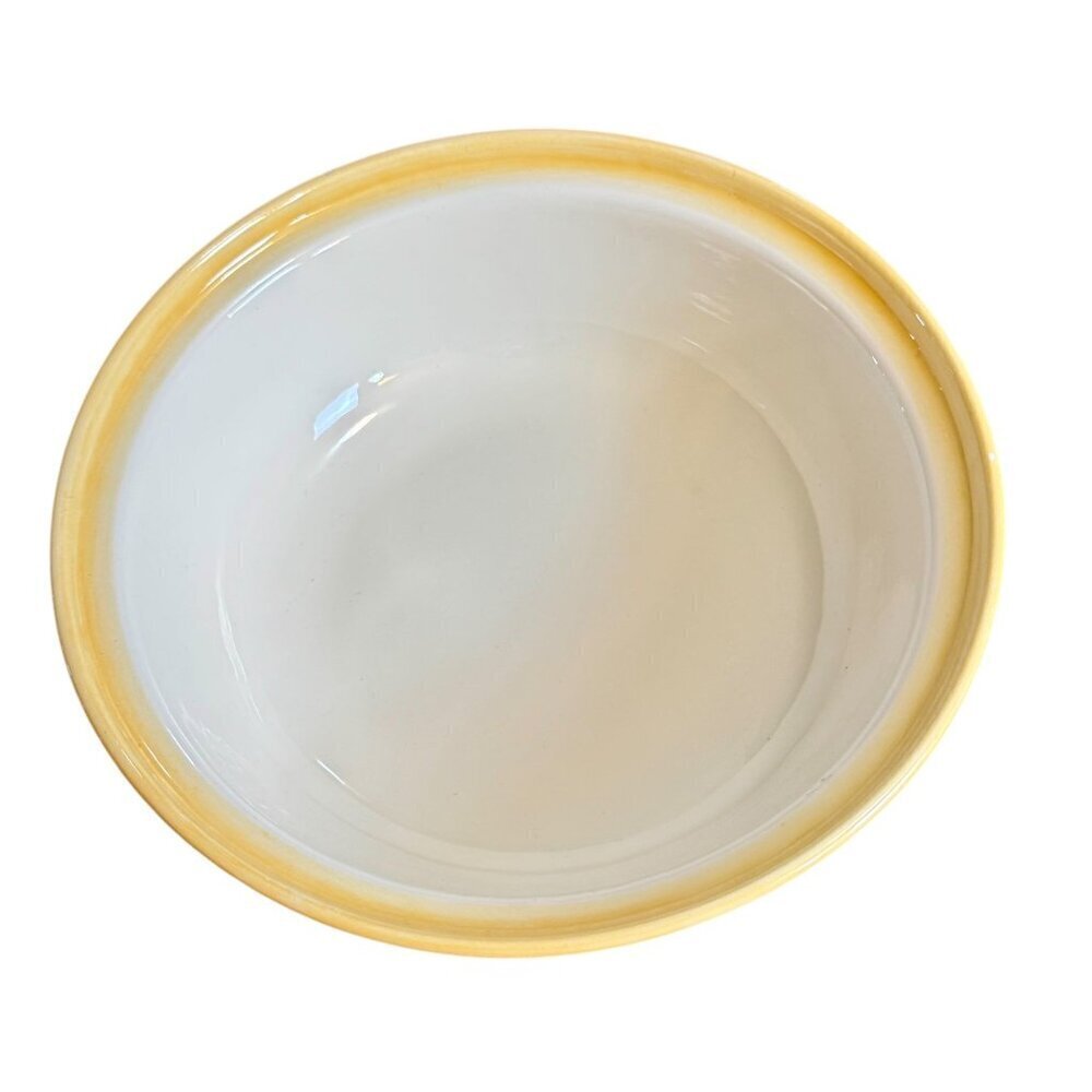 Vintage Cali Large Ceramic Pottery Serving Bowl Yellow Grape 3D Lid Collectible - Picture 8 of 14
